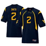 Men's West Virginia Mountaineers NCAA #2 Dreamius Smith Navy Authentic Nike Retro Stitched College Football Jersey VC15C27BT